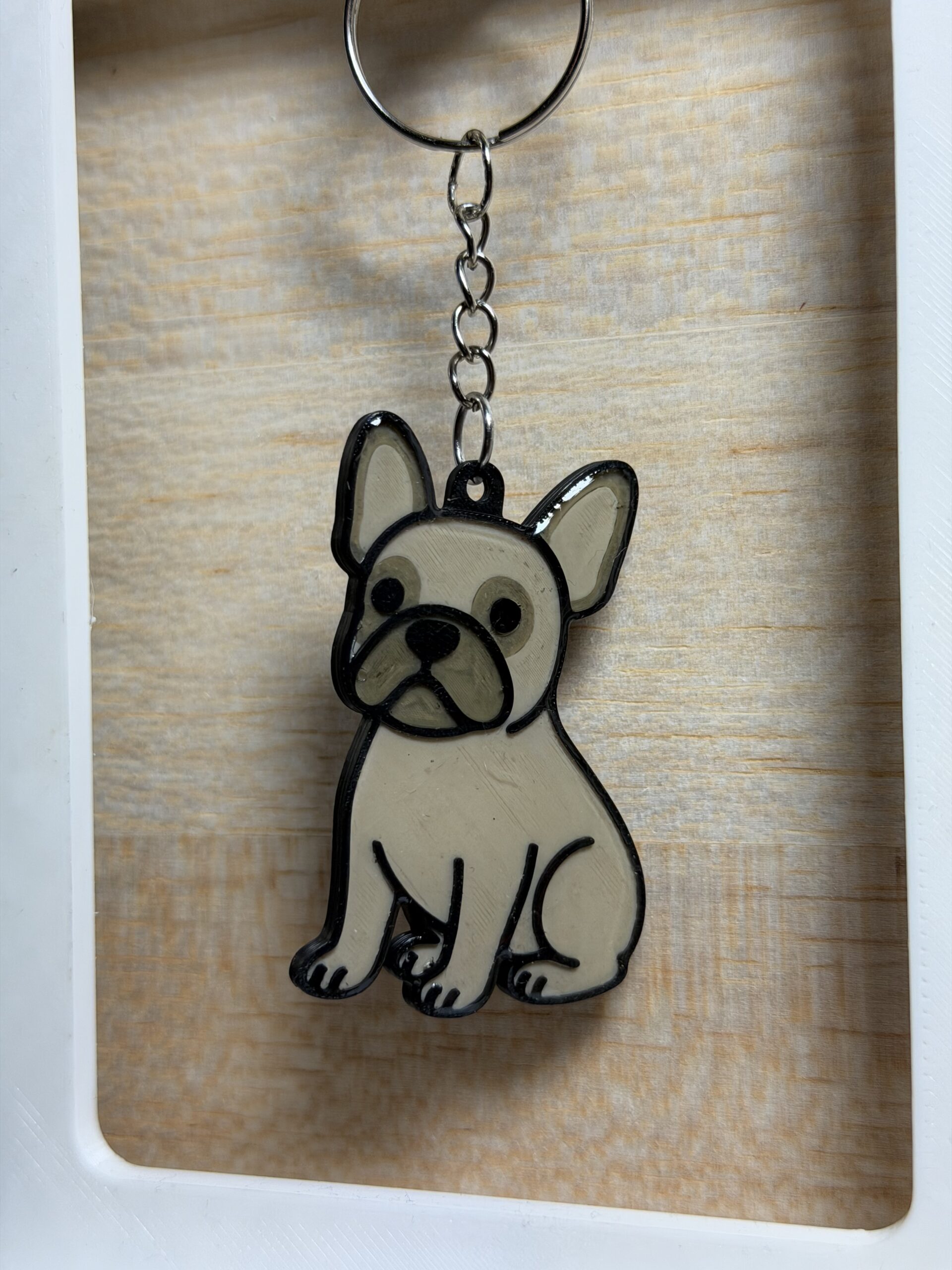 Handgemachter 3D Hundeschlüsselanhänger – Mops, Dackel, Labrador & mehr – Geschenk für Hundefans